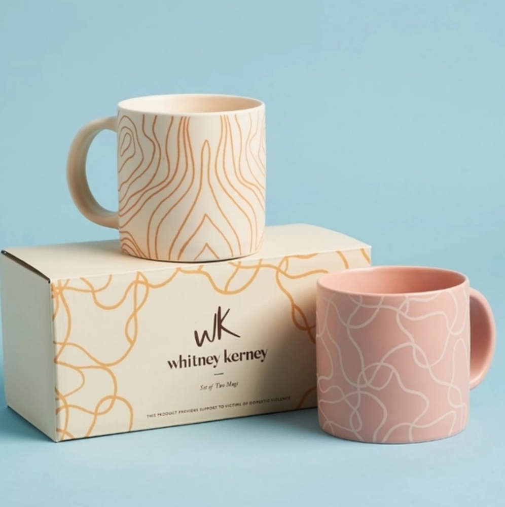 Whitney Kerney 4 pack- Two Sets of Two mugs!